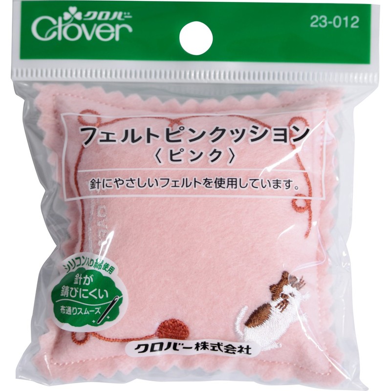Clover フェルトピンクッションIIピンク 23-012