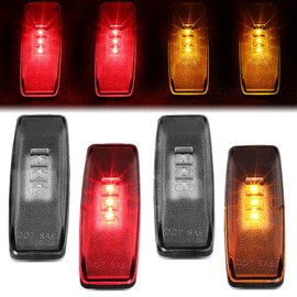 4Pcs Dually Bed Fender LED Side Marker Light for 94-02 Dodge Ram Truck