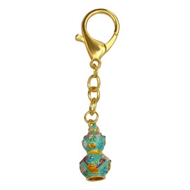 Feng Shui Green Wu Lou Herb & Longevity Wu Lou Keychain Uni, Green, One Size, green, Free size