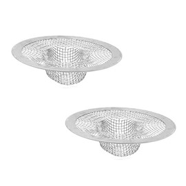 Shower Hair Drain Catcher, Stainless Steel Hair Catcher for Sink Bathroom Tub Drain Hair Catcher by Lechay (2pc)