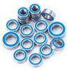 DROJACV 18PCS Wheel Hub Axle Blue Rubber Sealed Ball Bearing