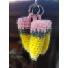 Handmade Crochet Pencil Keychain