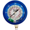 Yellow Jacket 49516 3-1/2" L/F (Degrees F) Blue Compound Gauge,