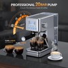 LERTIN Espresso Machine, 20Bar Compact Stainless Espresso Maker, With Milk
