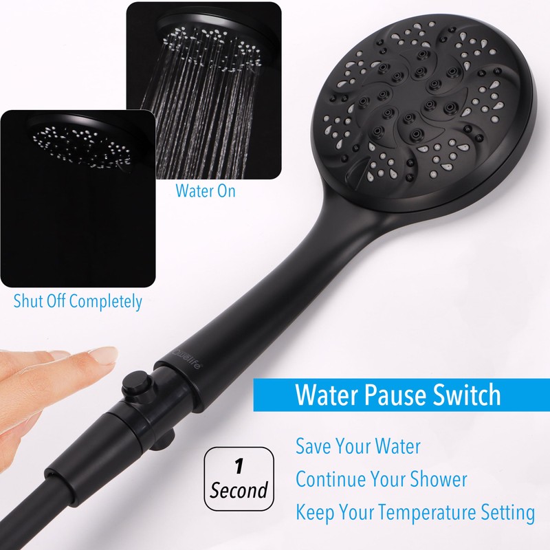 RV Shower Head with Hose, High Pressure 7-Mode RV Shower