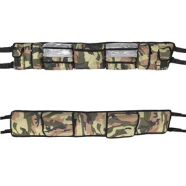 Vanlison Universal UTV Accessories Storage Bag, ATV Bag Roll Cage Organizer Cargo Storage Bags Gear Bags Tool Bag Compatible with Polaris Ranger RZR Defender Honda Pioneer Talon Yamaha UTV Camo