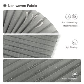 Temporary Blinds for Windows,No Drill Blinds Stick on Curtains Blinds for Bedroom Kitchen Bathroom Windows,Light Filtering Privacy Protection,Easy to Cut and Install with 2 Clips