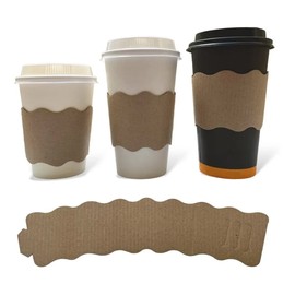 Funda Porta Vasos, Fajillas, Para Bebida Calientes, Café o Te 100 piezas