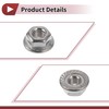 HEROFFIX 5 Pcs M3x0.5 Car Flange Nuts 316 Stainless Steel