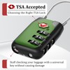 Joyway TSA Approved Luggage Lock, 3 Digit Combination Cable Lock