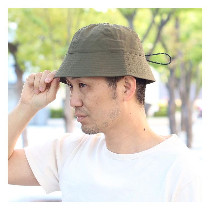 Regnuu Men's Large Bucket Hat, Made in Japan, Deep Hat,
