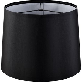 GOSO Classic Black Lamp Shade Set of 1,Medium-13 Inch Drum Replacment Lampshade,11×13×10 Inches Spider Lampshades for Table Lamps and Floor Lamp,Modern Shade for Bedroom,Living Room,Simple Assembly