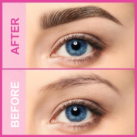 Microblading Augenbrauenstift, Eyebrow Pencil 2-in-1 Wasserfest Wischfest, Augenbraunstift 3D mit 4 Gabelspitzen & Präziser Brow Pencil, Erzeugt Mühelos Natürliche Augenbrauen (Hellbraun)