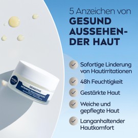 NIVEA MEN Sensitive Intensive Feuchtigkeitscreme, Gesichtscreme mit 48h Feuchtigkeit für empfindliche Männerhaut, Gesichtspflege zur Linderung von Hautirritationen (50 ml)