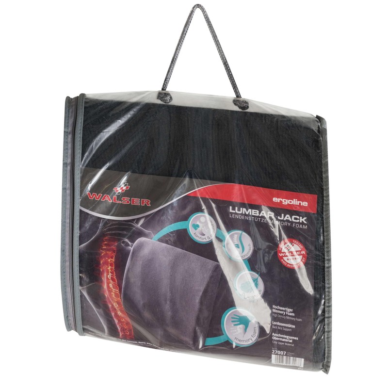 Walser 27007 Jack Lumbar Support Cushion Black