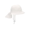 Sterntaler Baby Girls’ Flapper Hat Sun Hat (Flapper) - White