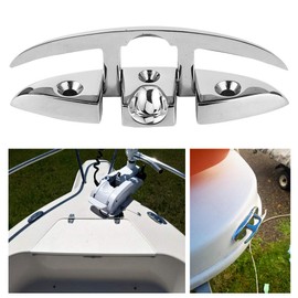 Dock Cleats for Boats Stainless Steel Boat Mooring Accessories 5 Inch Folding Flip Cleat 316 Stainless Steel Dock Deck Hardware Marine Boat Accessories