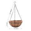 EIMQUVW 4 Pack Hanging Planter Basket Outdoor Large Hanging Flower