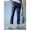 EVALESS Stretchy Jeans for Women 2025 Boyfriend High Waisted Ripped