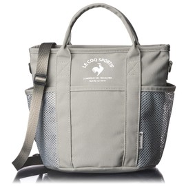 Coq Sportif Women's Nezel, Deodorizing Antibacterial, Polyester, 2-Way Tote Shoulder Bag, gray