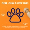 Paw Print Outline Dog Cat Rubber Stamp for Stamping Crafting