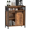 sogesfurniture Barn Door Storage Cabinet Living Room, Farmhouse Sliding Barn