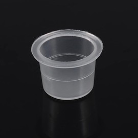 100 Piezas 2 Tipos de Tapas de Tinta de Tatuaje Contenedor de Pigmento de Tatuaje de Plástico para Tatuador Y Salón de Belleza(L)