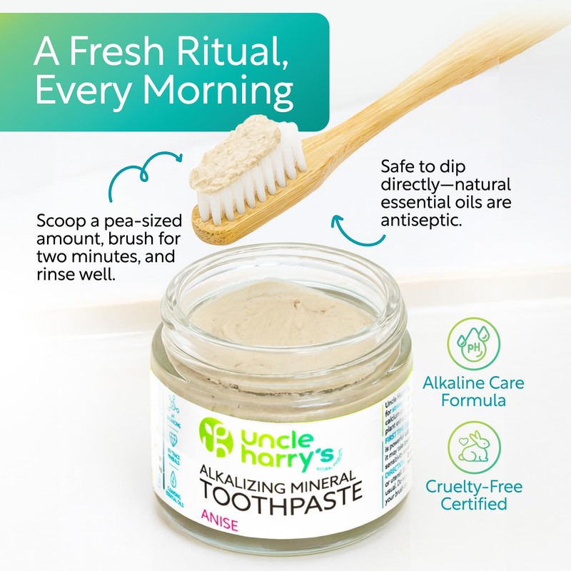 Uncle Harry's Anise Remineralizing Toothpaste | Natural Whitening Tooth Paste