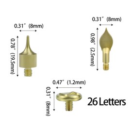 Yeanifeana 26 Letter Soldering Iron Kit with Copper Tip, Heavy Duty Wood Burning Tool for Leather Branding, Metal Engraving & DIY Crafting