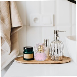 FOMIYES 1 Perfume Talco Perfumado Para Mujer Refillable Essential Oil Sprayer For Women Sink Sponge Holder Empty Fragrance Bottles Vintage Aroma Container Fragrance Pump Bottle Pink Glass