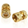 Joywayus 1/2" ID Hose Solid Brass Fitting Closed Flow Garden