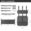 Rhinowalk Bicycle Handlebar Bag Waterproof 12L - Roll-Top Drybag with