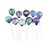 Galaxy Lollipops Planet Art Designs, Gift Pack, Watermelon Flavor, Handcrafted