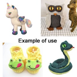 30mm 15pairs Sew on Eyes for Stuffed Animals Toys Bear Crochet Amigurumi Buttons Crafts Plush Doll Making Dragon Glass Pupil Eyeball 1.18inches