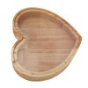 Heart Shaped Storage Box Transparent Acrylic Panel Wooden Display Case