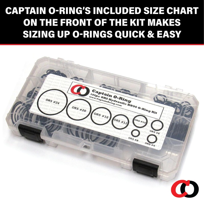 Captain O-Ring ORS/ORFS (for Flat Face Fittings) Hydraulic O-Ring Seal