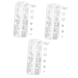 Healvian Stereoscopic Nail Art for Manicure Decor Flat Back Ornaments for Fingernails Lightweight and Portable Nail Salon Supply for Crafting and Personal Use