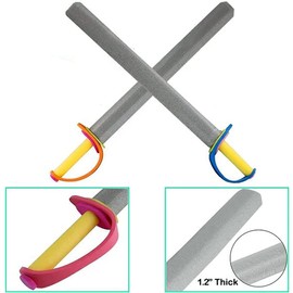 Liberty Imports 26" Giant Pirate Foam Swords Large Toy Set - Kids Birthday Party Activities, Event Favors (8 Pack)