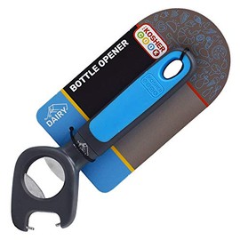 Dairy Blue Bottle Opener – Professional Quality Lid and Cap Remover for Beer, Soda and Glass Bottles – Color Coded Home and Kitchen Accessories by The Kosher Cook