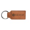 Censorship Keychain Leatherette Rectangle - Laser Engraved - Many Colors