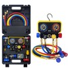 BACOENG AC R1234YF Gauge Set, Automotive 4 Way R1234yf Refrigerant