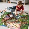 Jumbo Floor Puzzle for Kids,48 Piece Forest Dinosaur Large Jigsaw