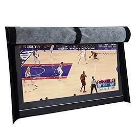 BroilPro Accessories Outdoor 50" TV Set Cover,Scratch Resistant Liner Protect LED Screen Best-Compatible with Standard Mounts and Stands (Black)