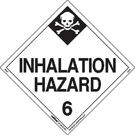 Labelmaster Z-PL29 Inhalation Hazard Hazmat Placard, Worded, Tagboard (Pack of 25)