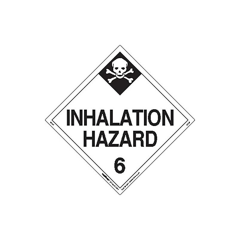 Labelmaster Z-PL29 Inhalation Hazard Hazmat Placard, Worded, Tagboard (Pack of