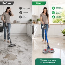 Electric Mop Head Attachment for Dyson V7–V11 – Vacuum Mop Kit with Water Tank & Microfiber Pads