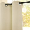 PiccoCasa Set of 2 Opaque Curtains with Eyelets Blackout Curtain