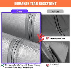 15Ft Round Pool Cover - Covers for Above Ground Pools, Inflatable Pool Cover Protector with Steel Rope, Increase Stability Ground Swimming Pools, Waterproof and Dustproof Swimming Pool Covers