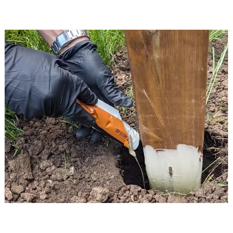 Fast 2K Deck Post Mix, Expanding Foam Concrete Alternative for