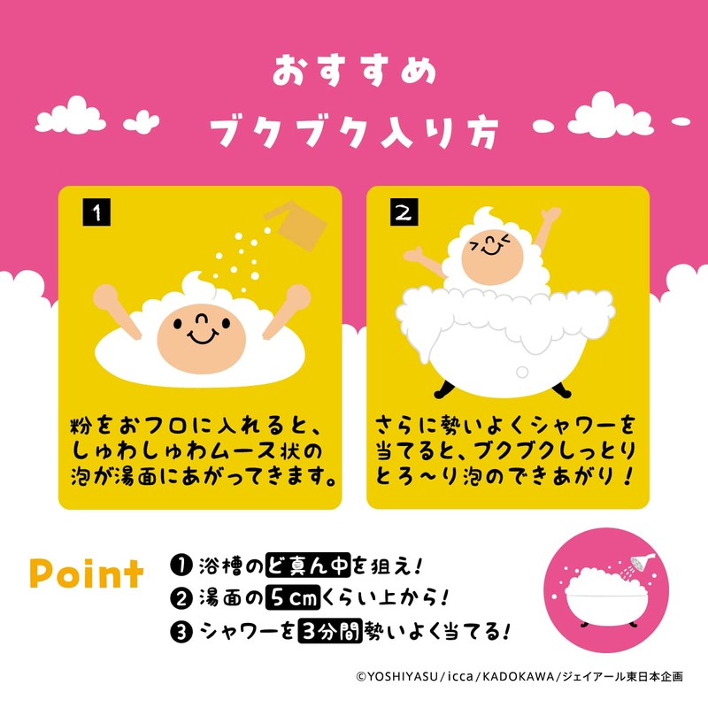 Kenbiyakuyu Bukubuku Hour 6-Pack Set Bath Additive 40g×6 Types Foam